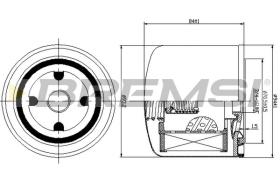 BREMSI FL1299 - FILTER