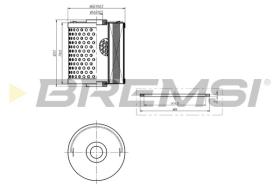 BREMSI FL1395 - OIL FILTER LOMBARDINI