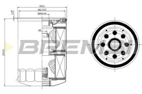 BREMSI FL1422 - OIL FILTER OPEL, MAZDA, SUZUKI, ISUZU