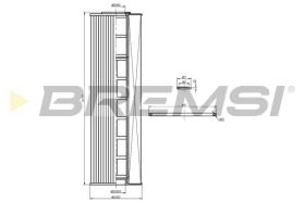 BREMSI FL1735 - OIL FILTER MERCEDES-BENZ