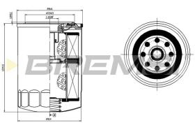 BREMSI FL1756 - OIL FILTER ISUZU