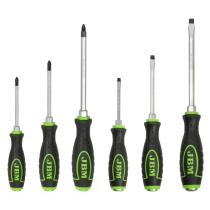 JBM 54071 - SET DE 6 DESTORNILLADORES GO-THROUGH (3 ESTRELLA + 3 PLANOS)