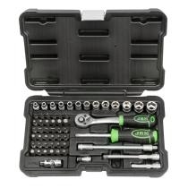 JBM 54105 - ESTUCHE DE HERRAMIENTAS CON 56 PIEZAS CON VASOS HEXAGONALES