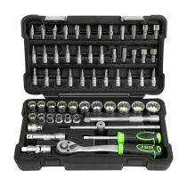 JBM 54168 - ESTUCHE DE HERRAMIENTAS DE 3/8" DE 59 PIEZAS CON VASOS DE 12