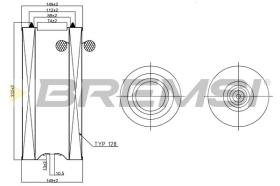 BREMSI FA1694 - AIR FILTER NISSAN