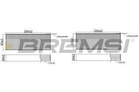 BREMSI FC2481 - CABIN FILTER OPEL, PEUGEOT, DS