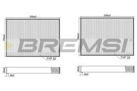 BREMSI FC2540C - CABIN FILTER MERCEDES-BENZ