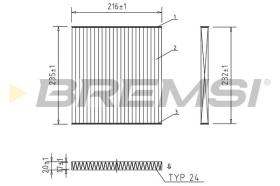 BREMSI FC2569C - CABIN FILTER JEEP