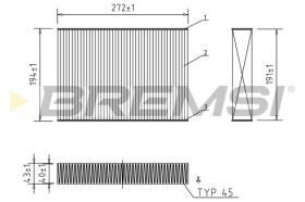 BREMSI FC2588 - CABIN FILTER LAND ROVER