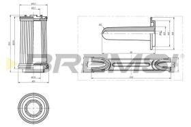 BREMSI FE1435 - FUEL FILTER NISSAN