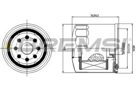 BREMSI FE1498 - FUEL FILTER DAIHATSU