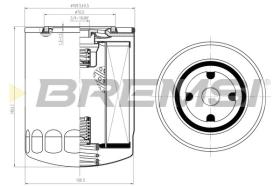 BREMSI FL1424 - OIL FILTER FIAT
