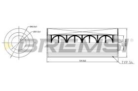BREMSI FL2550 - OIL FILTER AUDI