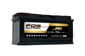FQS BATTERY FQS100AGM0 - BATERIA AGM L6 12V 105AH 950A EN + D 392 X 175 X 190