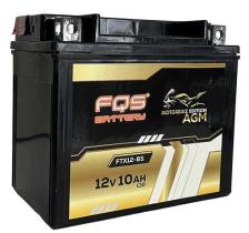 FQS BATTERY FTX12BS - BATERIA MOTO FQS AGM 12V 10AH 180A CCA +I