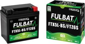 FQS BATTERY FTX5LBSGEL - BATERIA MOTO FULBAT GEL 12V 5AH 90A CCA +D